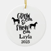 Show Horse Ornament, Rodeo Horse Ornament (Voorkant)