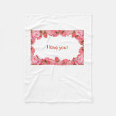 Show houdt van de 14 februari. fleece deken (Voorkant)