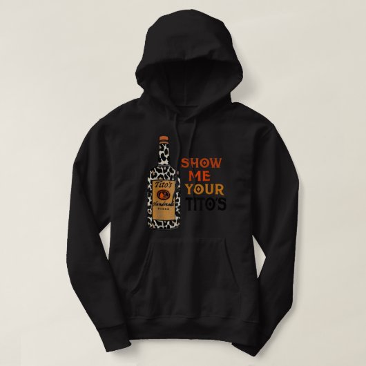Show Ik ben de grappige jongen van je Tito Drink V Hoodie (Design voorkant)