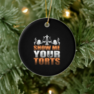Show Ik je folterjurist-student Paralegal Keramisch Ornament