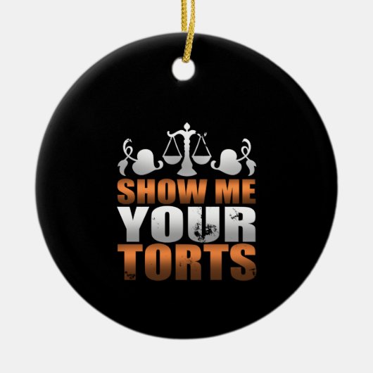 Show Ik je folterjurist-student Paralegal Keramisch Ornament (Voorkant)