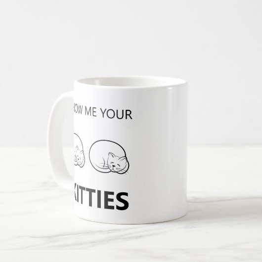 Show ik je Katten grappig Koffiemok (Voorkant links)