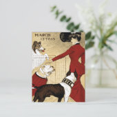  Show Illustratie kunst Oud Antiek Briefkaart (Staand voorkant)