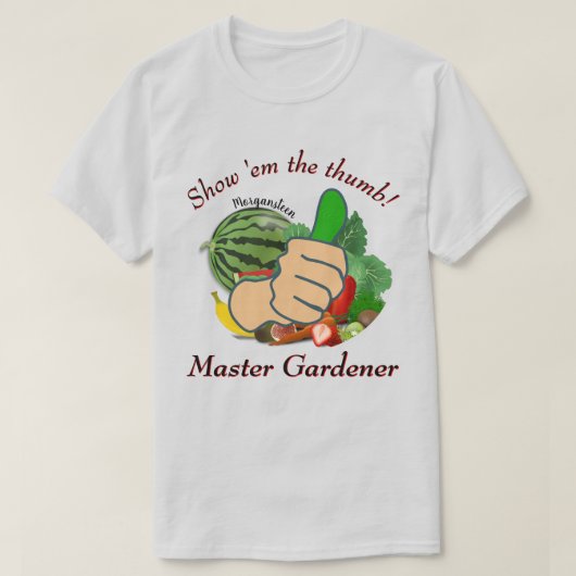 Show is de duimmeester Gardener T-shirt (Design voorkant)