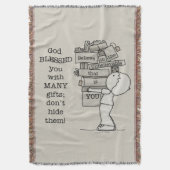 Show je cadeaus deken (Voorkant Verticaal)