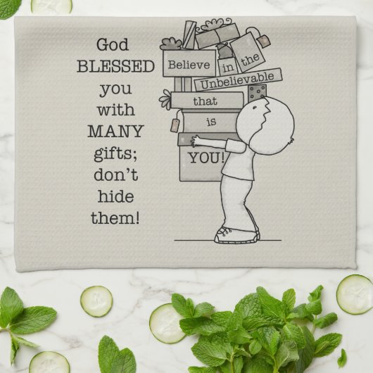 Show je cadeaus theedoek (Gevouwen)