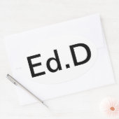 Show je diploma met trots ovale sticker (Envelop)