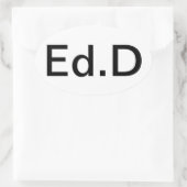 Show je diploma met trots ovale sticker (Tas)