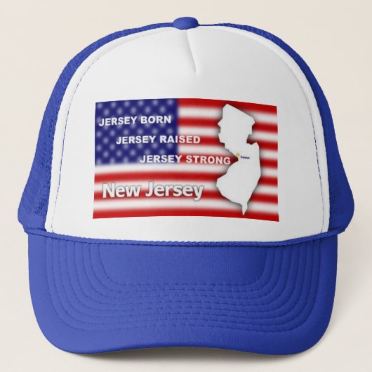 Show je Jersey trots! Trucker Pet (Voorkant)