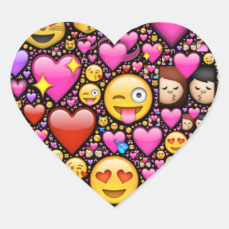 Show je liefde en genegenheid door Emoji-art Hart Sticker