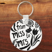 Show je nieuwe status van Miss naar Mare Sleutelhanger (Voorkant)