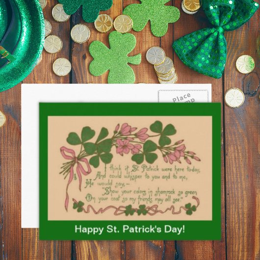  Show Je Shamrock St. Patrick's Day Briefkaart