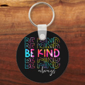 Show je steun voor eenheid en menselijkheid. wees sleutelhanger (Voorkant)