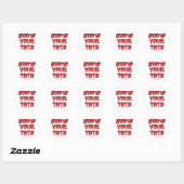 Show je tats ronde sticker (Vel)