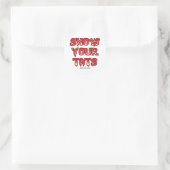 Show je tats ronde sticker (Tas)