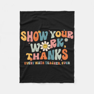 Show je werk Bedankt Elke Wiskunde docent ooit Byc Fleece Deken