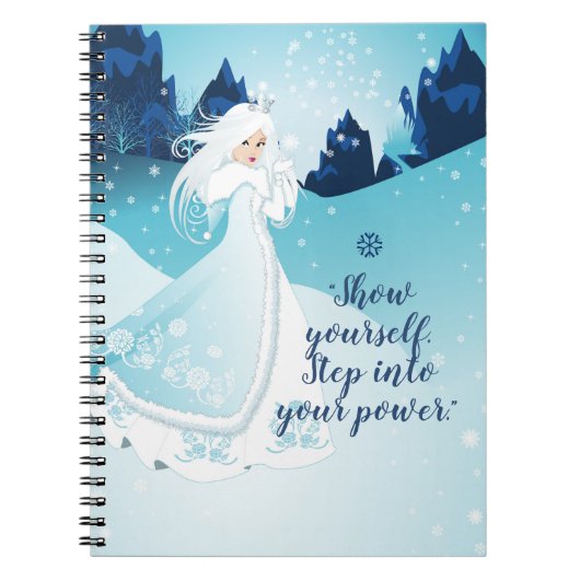 Show jezelf! Winter Wonderland spiraal Journal Notitieboek (Voorkant)