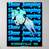 Show Jumng Event Or Location Date Name T Shirt  Poster (Voorkant)