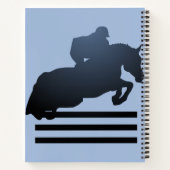 Show jumper die een obstakel kan wegnemen notitieboek (Achterkant)