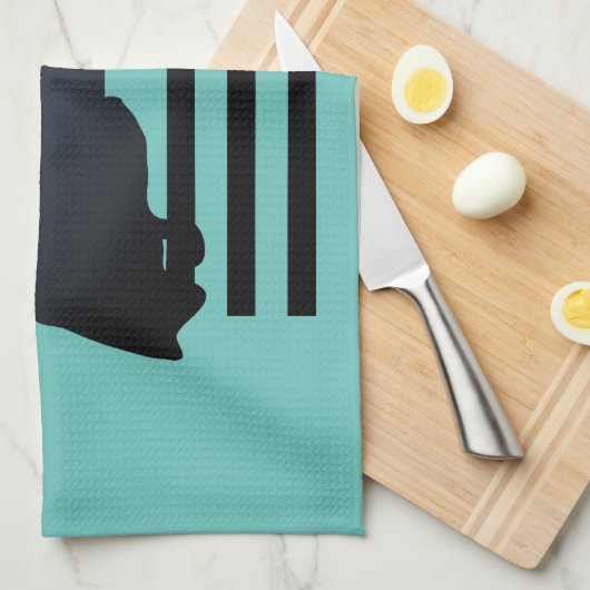 Show jumper die een obstakel kan wegnemen theedoek (Quarter Fold)