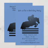 Show jumper die een obstakel opruimt. kaart (Voorkant / Achterkant)