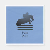 Show jumper die een obstakel opruimt. servet (Voorkant)