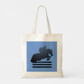 Show jumper die een obstakel opruimt. tote bag (Achterkant)