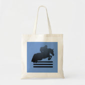 Show jumper die een obstakel opruimt. tote bag (Voorkant)