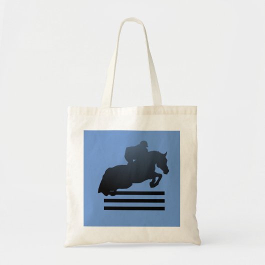 Show jumper die een obstakel opruimt. tote bag (Voorkant)