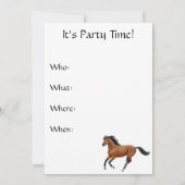 Show Jumper Equestrian Horse Kaart (Achterkant)