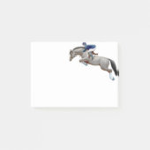 Show Jumper Grey Horse Post Post-it® Notes (Voorkant)