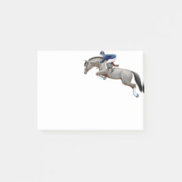 Show Jumper Grey Horse Post Post-it® Notes