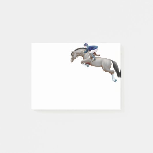 Show Jumper Grey Horse Post Post-it® Notes (Voorkant)