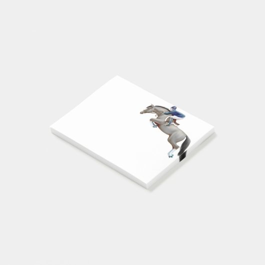 Show Jumper Grey Horse Post Post-it® Notes (Schuin)