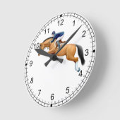 Show Jumper Horse Equestrian Wall klok (Hoek)