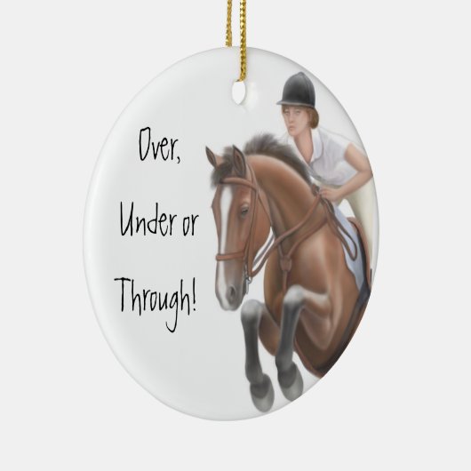 Show Jumper Horse Ornament (Rechts)