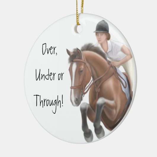 Show Jumper Horse Ornament (Links)