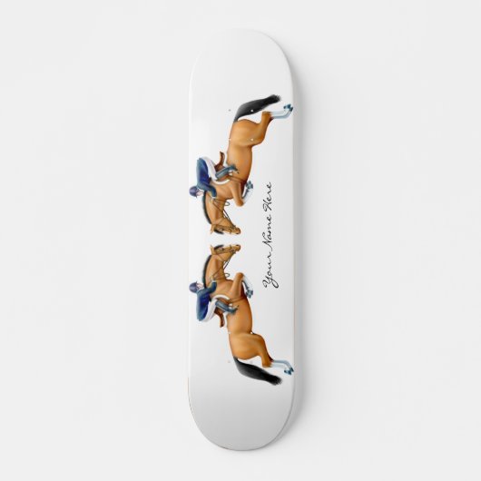  Show Jumper Horses Skateboard (Voorkant)