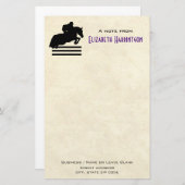 Show Jumper Silhouette voor paardenovers Briefpapier (Voorkant / Achterkant)