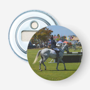 Show Jumping Horse Button Flesopener
