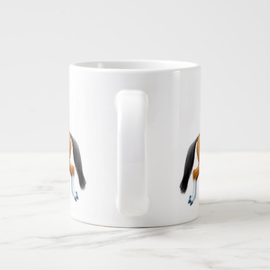 Show Jumping Horse Equestrian Mok (Achterkant)