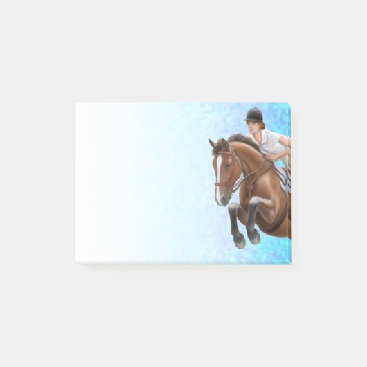 Show Jumping Horse Equestrian Post-it Notes (Voorkant)