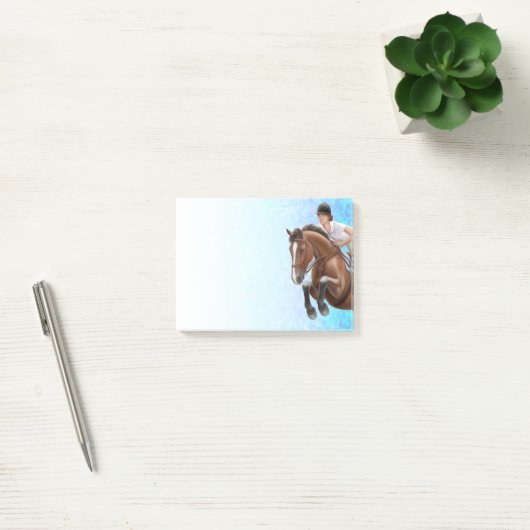 Show Jumping Horse Equestrian Post-it Notes (Kantoor)