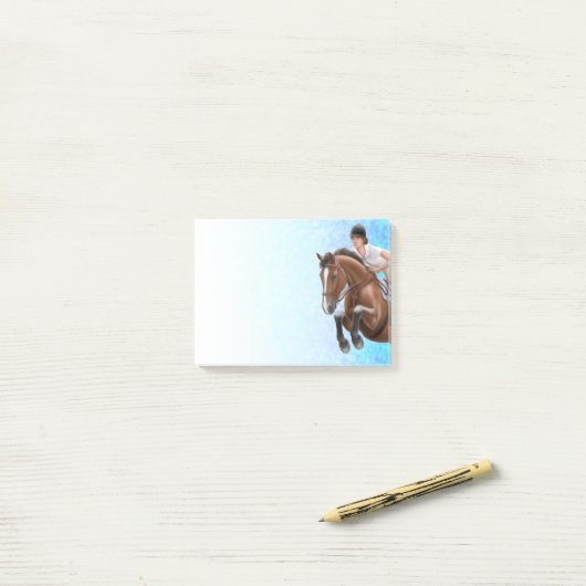 Show Jumping Horse Equestrian Post-it Notes (Op bureau)