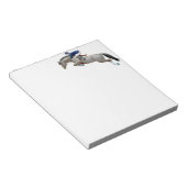Show Jumping Horse Grey Note Pad Notitieblok (Schuin)