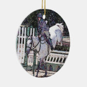 Show Jumping Horse Ornament (Rechts)
