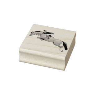Show Jumping Horse Rubber Stamp Rubberstempel