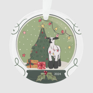 Show Lamb Acryl Kerst Ornament