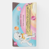 Show lammeren breien kroeshaak homespun spandoek (Verticaal)