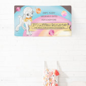 Show lammeren breien kroeshaak homespun spandoek (Insitu)